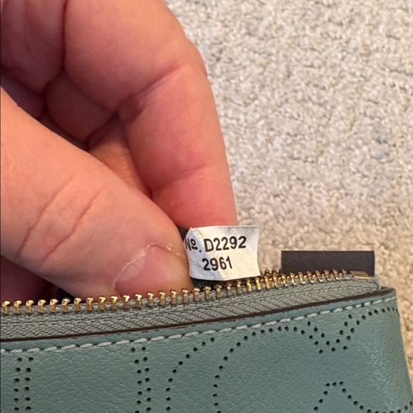 Coach Wristlet Perferforated Kissing Cs - Picture 10 of 10